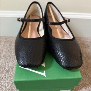 J.Crew Quinn Square Toe Mary Jane Flats